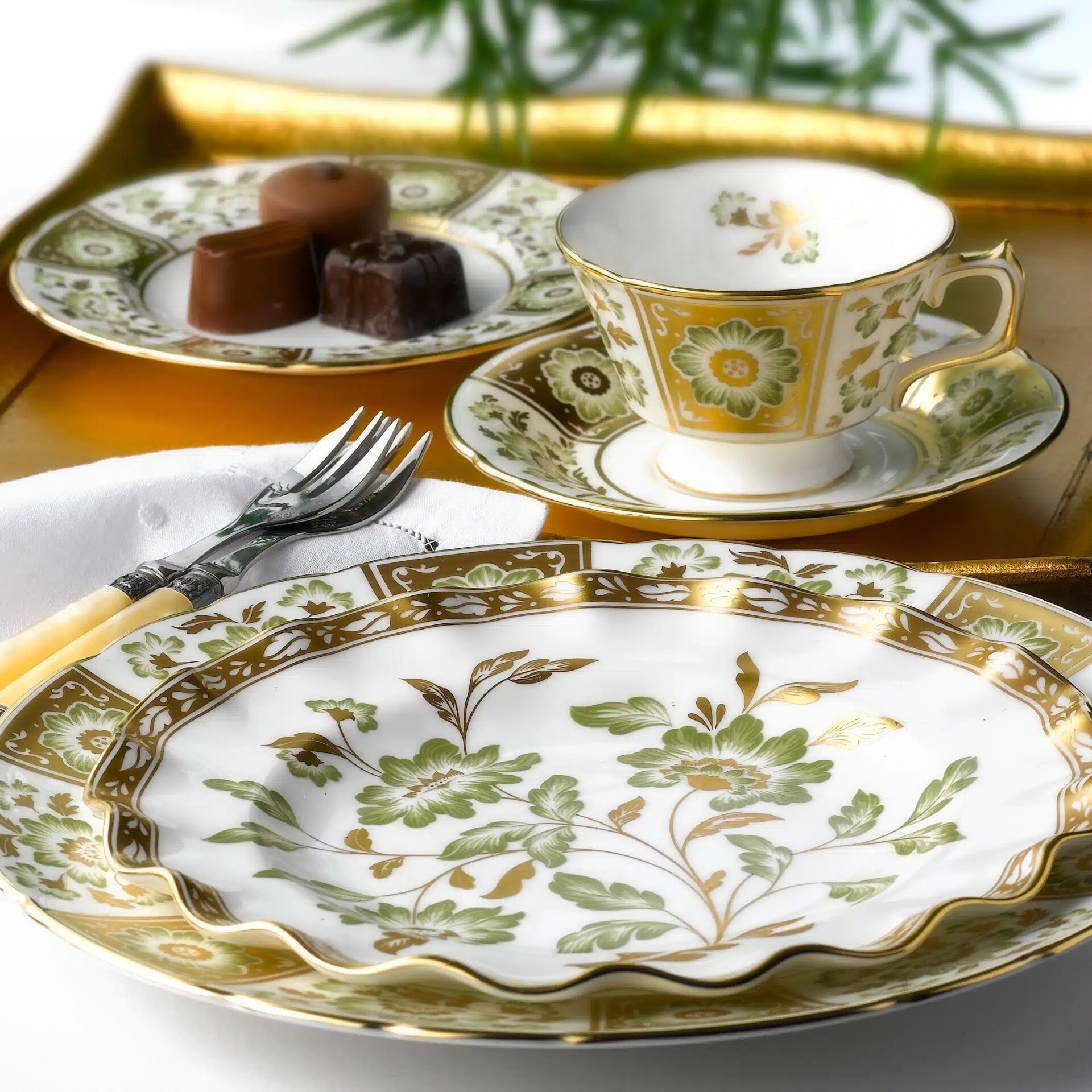 Royal Crown Derby Panel, Green